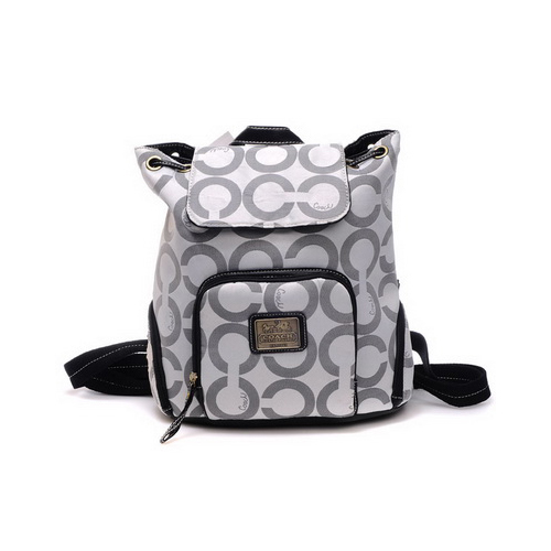 Coach Classic Monogram Medium Grey Backpacks DHO | Coach Outlet Canada - Click Image to Close